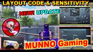 New! MUNNO Gaming Sensitivity & Control Code PUBG Mobile 1.7