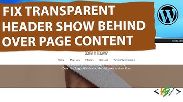 How to Fix Transparent Header Show Behind Page Content in Elementor WordPress | Overlap Content