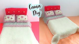 COMO HACER UNA CAMA EN MINIATURA / Creative Crafts