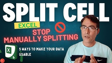 How to split cells in Excel | 5 ways to make your data usable