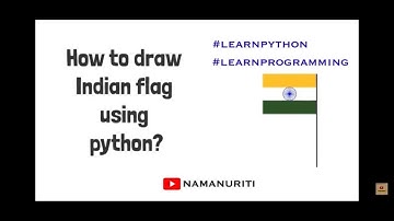 How to draw Indian flag using python? | learn programming | Happy Republic day