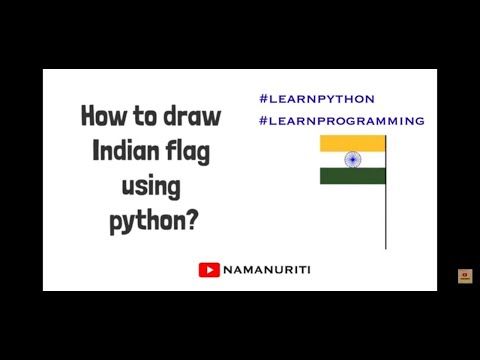 How to draw Indian flag using python? | learn programming | Happy Republic day