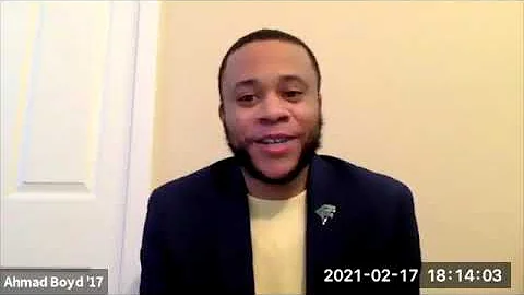 Ahmad Boyd '17 | Intercultural Career Connections