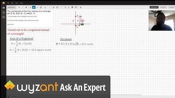 This video content contains how to find the perimeter and area given 4 coordinate points! Thanks!