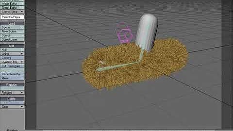 LightWave 9 FiberFX- Animating Fiber Guides using Bones From Object