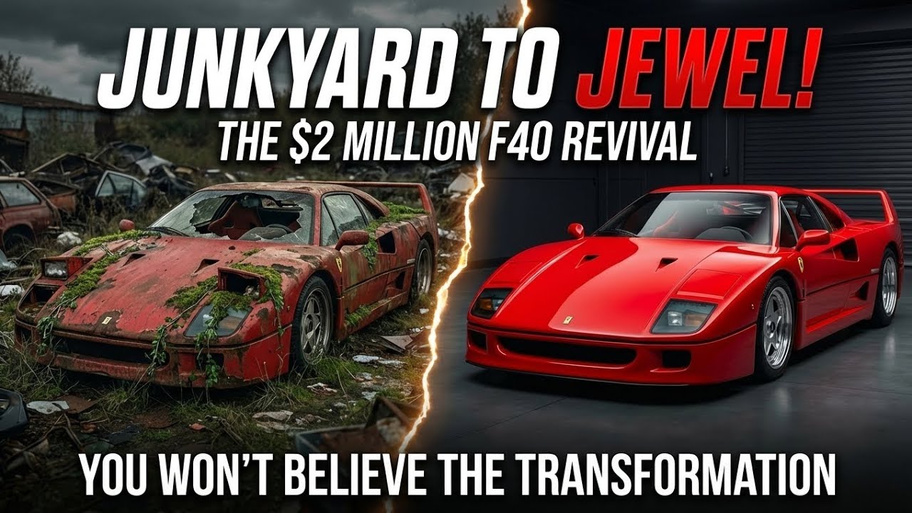 Junkyard to Jewel! The $2 Million Ferrari F40 Restoration | ASMR Full Rebuild