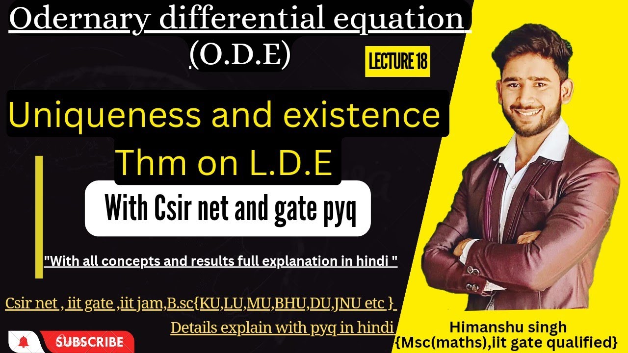 uniqueness and existence thereom for solution of 1st order initial ...