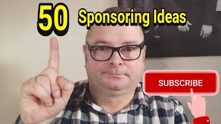 50 Sponsoring Ideas
