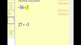 Division of Integers  The Basics