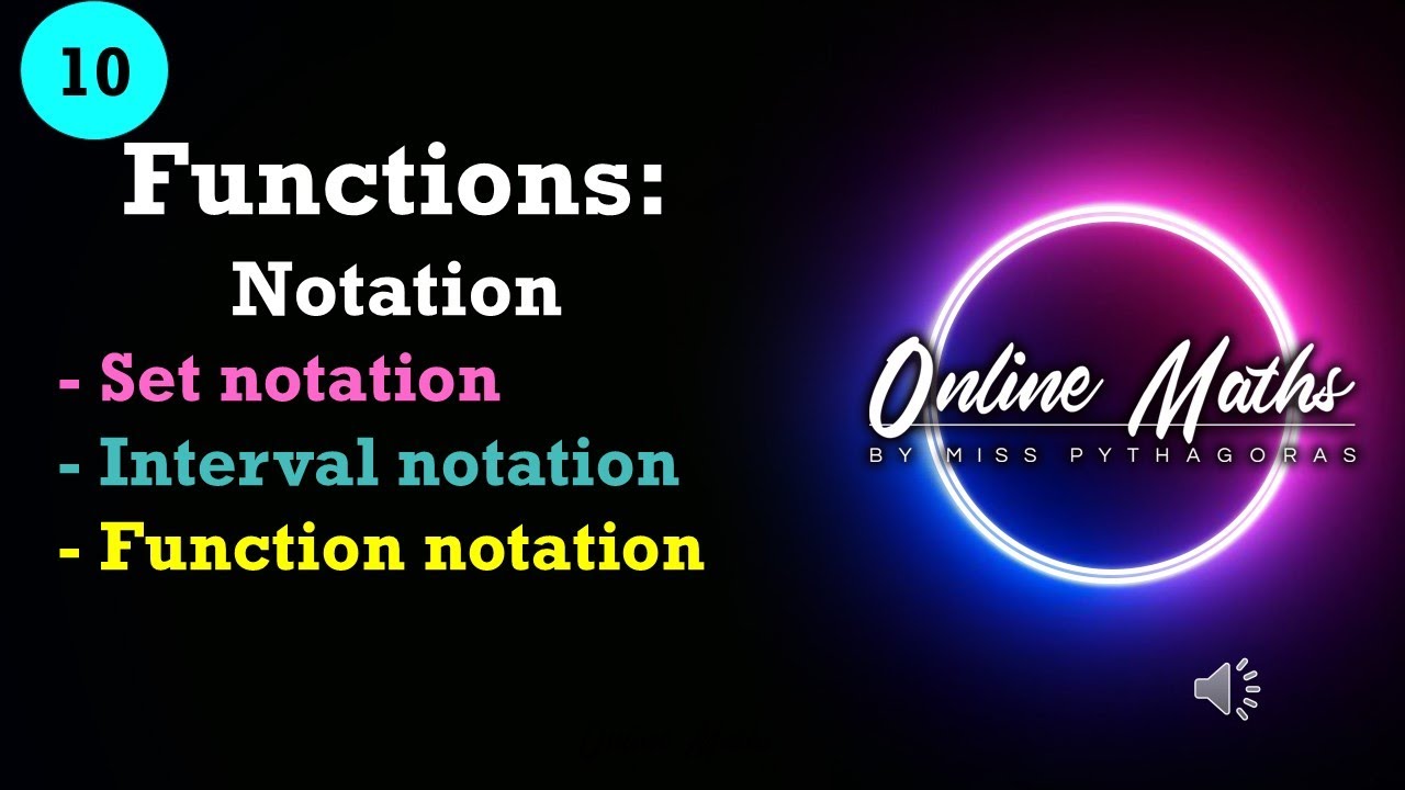 Functions Theory Grade10: L2 Function Notation - YouTube