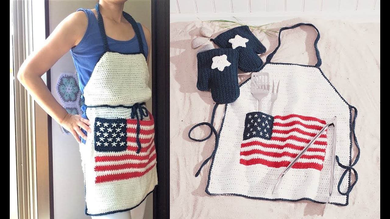 かぎ針編み簡単エプロン1💓Easy Apron Crochet Tutorial 準備編