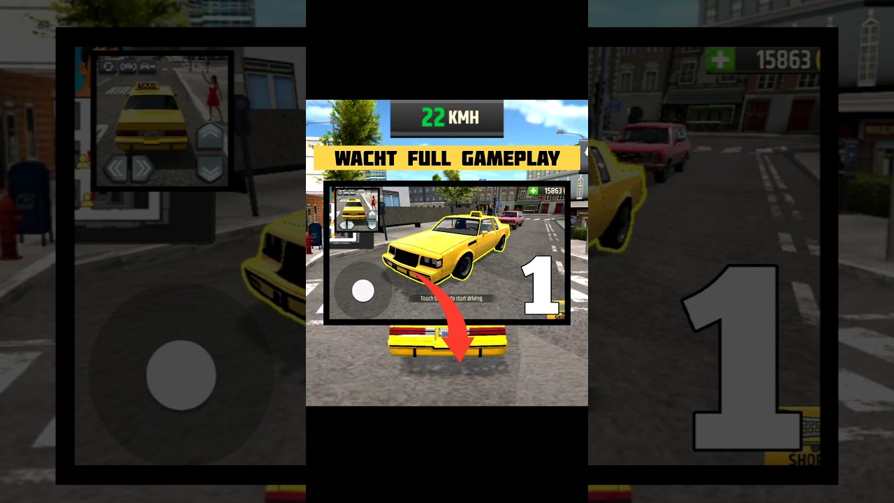 I try Taxi Driver Simulator Game 