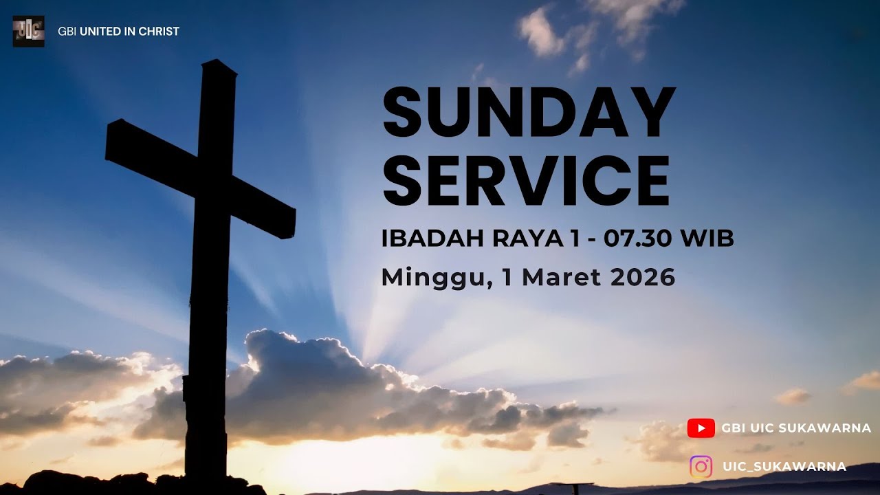 Ibadah Raya 1 - PDM. Rudy Herjanto - 01  Maret 2026 || GBI United In Christ