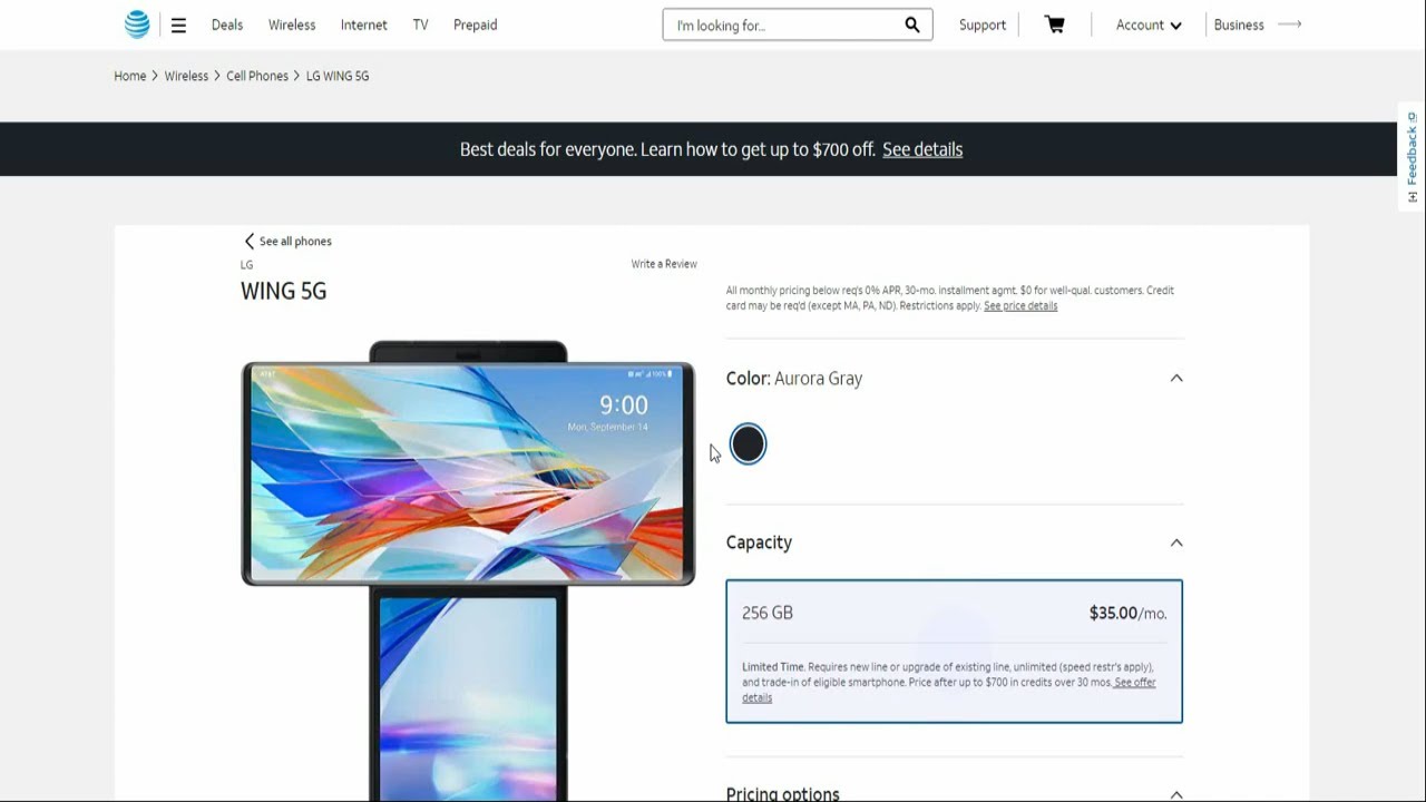 LG WING™ 5G | AT&T