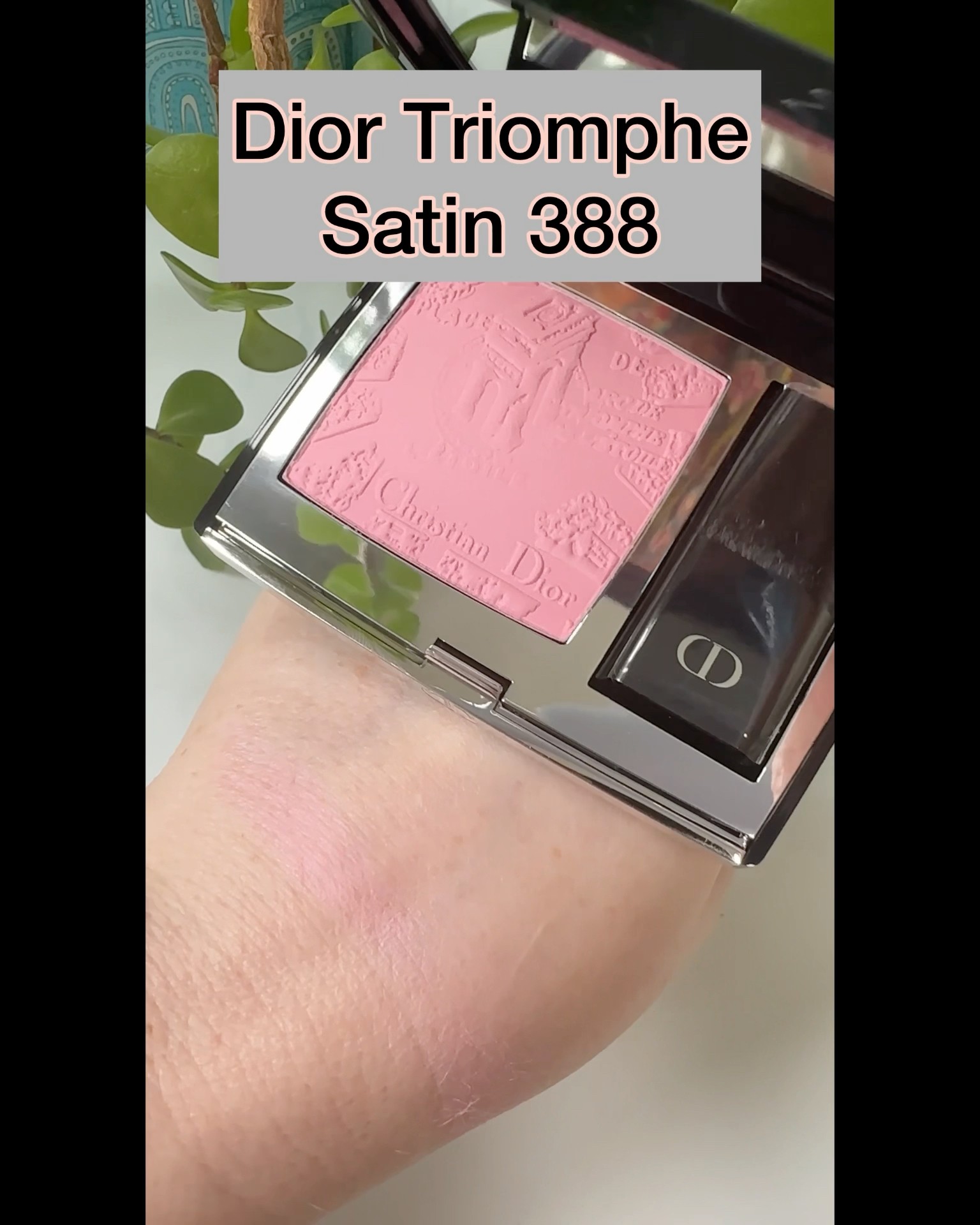 Dior Triomphe 388 Satin Blush swatched - YouTube