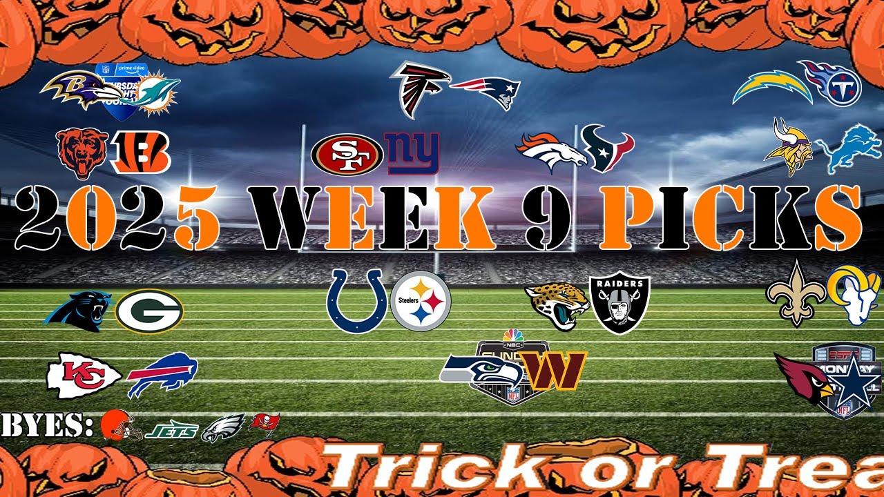 Nine Nfl 2025 NFL WEEK 9 PICKS - YouTube