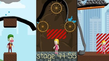 Save them all gameplay (stage 44-55 walkthrough) draw and help / girl character /android ios game