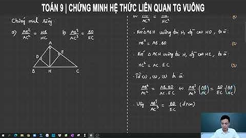 Có bao nhiêu cách chứng minh tam giác vuông