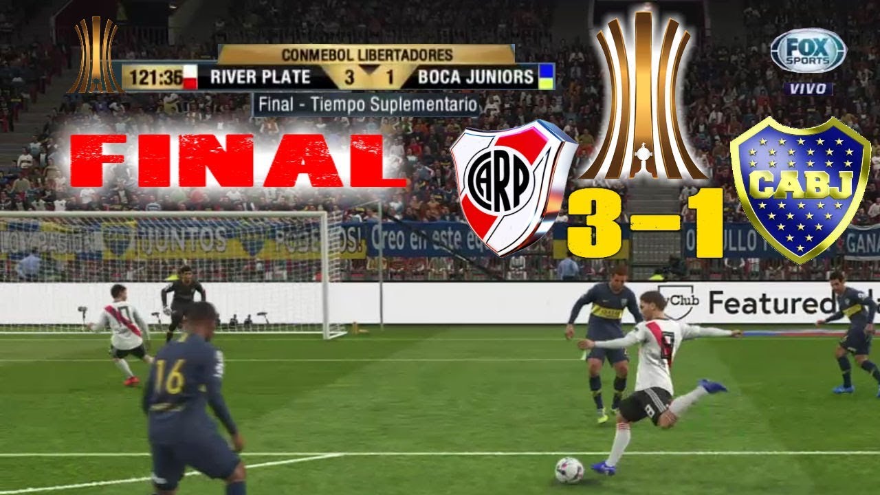 Recreacion River Plate Vs Boca Juniors 3 1 Goles Final