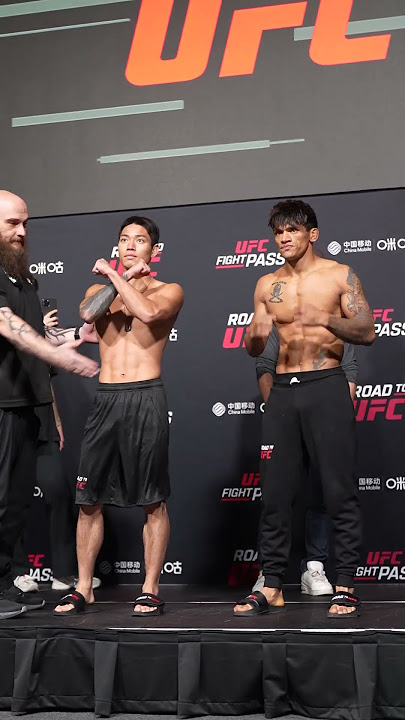 Angad Bisht and Dong Hun Choi face off before their semi-final bout at #RTU3! #Shorts #UFC