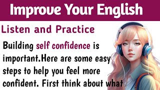 Self-Confidence | Improve your English | Reading Listening and Speaking Practice