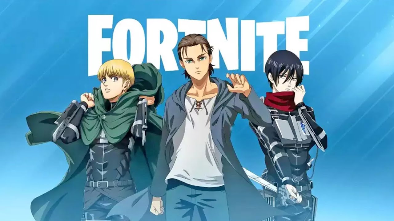 Attack on Titan: Personagens do anime em Fortnite