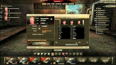 World of Tanks In-Depth Commentary Tutorial of the Garage Pt 2