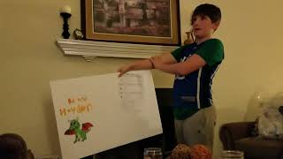 Hayden's Dragon presentation practice - March 2017