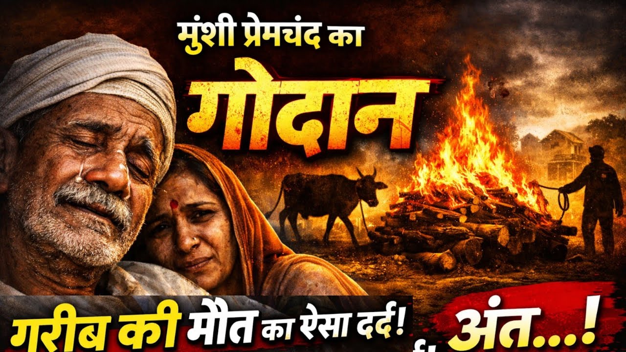 गोदान की पूरी कहानी | गरीब किसान की सबसे दर्दनाक मौत | Munshi Premchand Godan