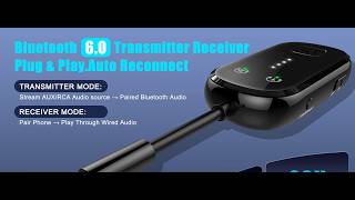 Upgraded Pro Bluetooth 6.0 Transmitter Receiver