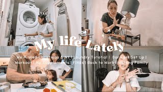 Famous Life Lately: Got Sick | Laundry Tutorial | Bar Cart Set Up | Finds | Julie Eigenmann Vlog Profile