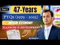 Economics PYQ UPSC Prelims | 47-Years | Planning &amp; Development | Part-1| #upsc #ias #pyq #economics