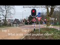 Top 5 of my most popular videos after a half year on YouTube! (Trainvlog #6)
