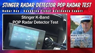 Stinger VIP Radar Detector POP Radar Test