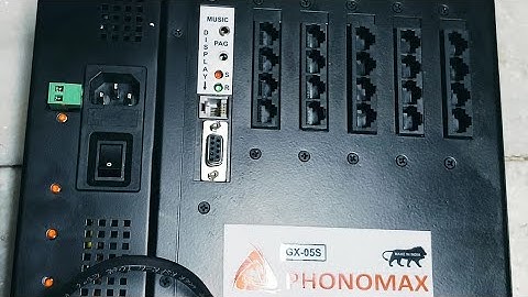 Phonomax GX-05S Intercom System ! Phonomax Intercom Full  Programming Set Extension/ Dialer in Hindi