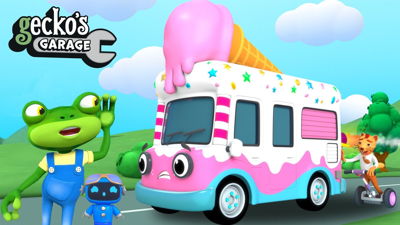 Gecko's Ice Cream Time｜Gecko's Garage｜Funny Cartoon For Kids｜Learning