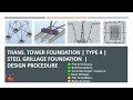 TRANSMISSION TOWER FOUNDATION Type 4. Steel Grillage - Design procedure