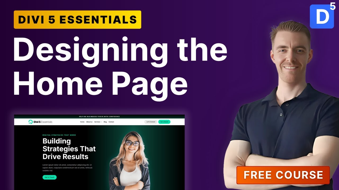Step 3: Designing the Home Page in Divi 5 | Full Tutorial