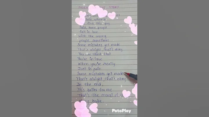 Ashe - Moral of The Story song (lyrics) #shorts #shortsfeed #ytshorts  #yt