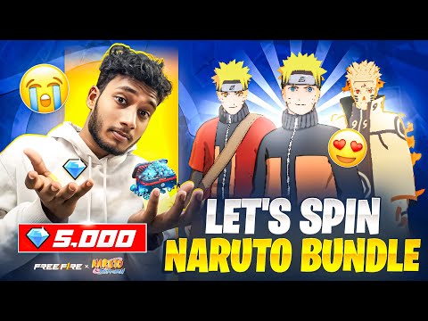 Naruto Bundle Spinning video 🦊🍥 | Rip 50,000 Diamonds 💎 | Free Fire Telugu