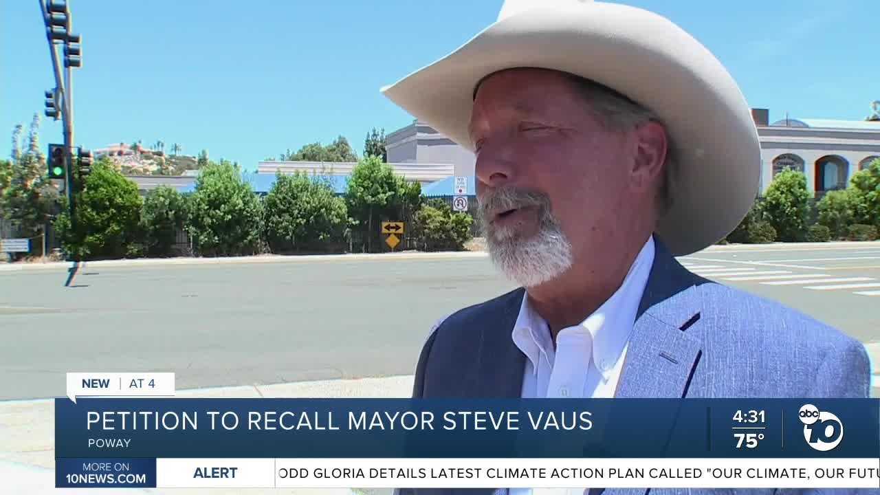 Recall effort launched against Poway Mayor Steve Vaus YouTube