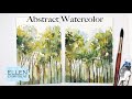 EASY Watercolor Abstract Landscape for Beginners