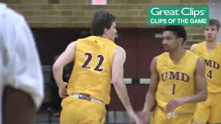 1.28.23 HIGHLIGHTS: Augustana, 87. UMD Men's Basketball, 82.