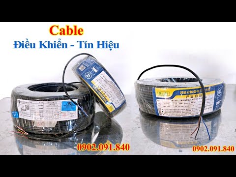 Video Dây cáp tín hiệu điều khiển 3 4 6 8 10 12 lõi 24AWG... - youtube