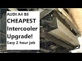 Audi A4 B8 Intercooler Upgrade Replacement 2009 to 2016 Easy! Cheap!