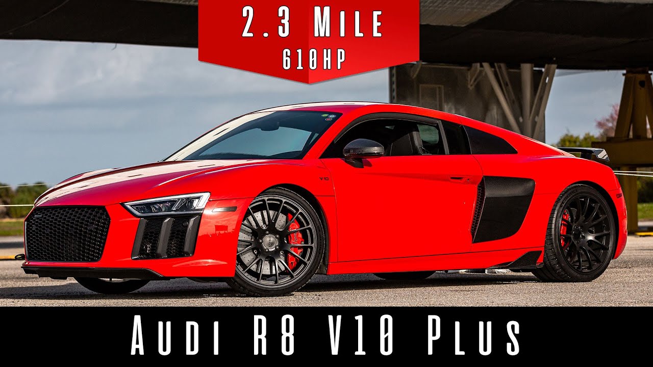 Audi R8 V10 Plus 200 Mph Top Speed Runway Test Video