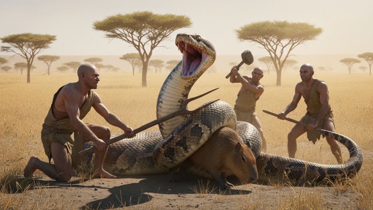 Life 10,000 Years Ago | How Tiny Hominids Saved a Capybara from a Giant Python