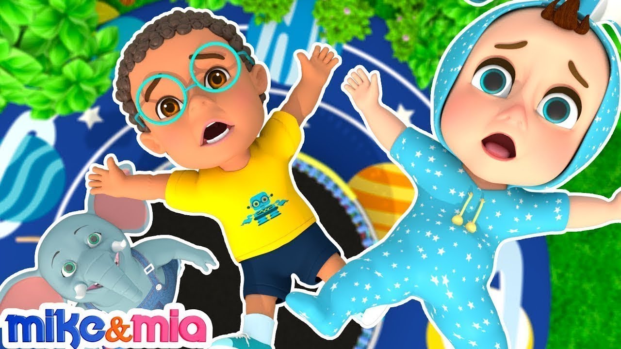 Mick Rymes Ring Around the Rosie | Trampoline Song - Mike & Mia Nursery Rhymes ...