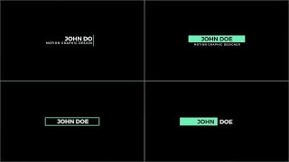 20 Minimal Titles Premiere Pro Templates