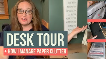 DESK TOUR || Minimalist Workspace Tour || Home Office